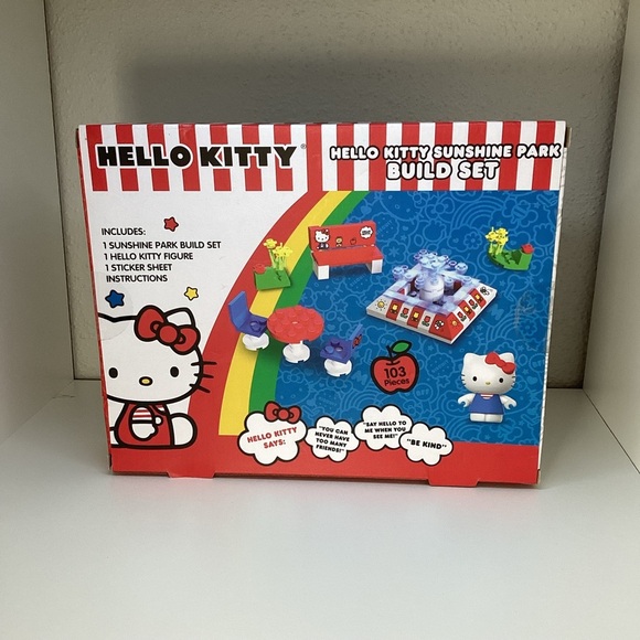 Sanrio 2022 Hello Kitty Sunshine Park Stacking Blocks Build Set 103 Pcs New - Picture 2 of 5